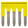 Omron Series Yellow Short Bar for Use with XW5T-P2.5-5 Feed Through Terminal Block and XW5G-P2.5-5 Grounding Terminal XW5S