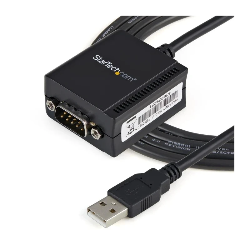 StarTech.com RS232 Converter Cable USB Type-A to D Sub, 1 Port, 115.2 kbps, Desktop Form Factor RS232