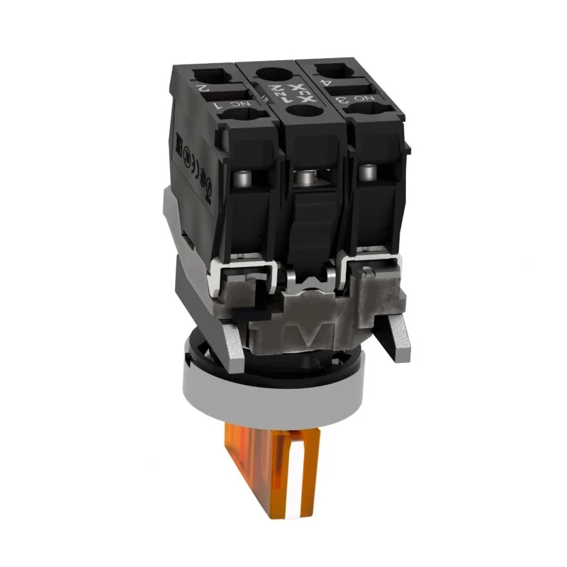 Schneider Electric Knob Selector Switch SPDT 22 mm Cutout Diameter Illuminated 3 Positions XB4BK135B5
