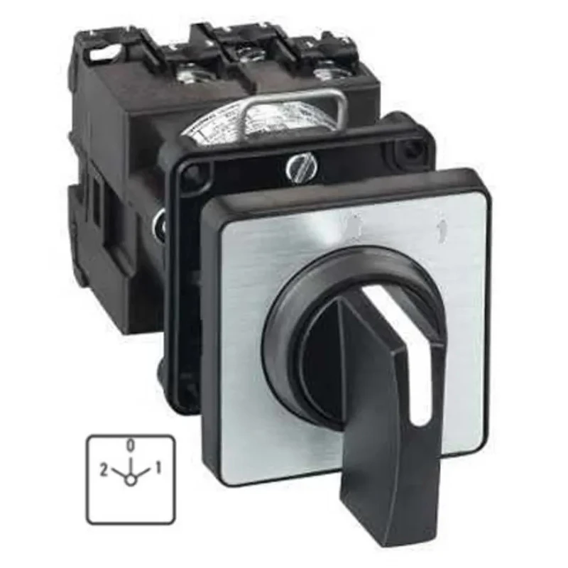 Schneider Electric Harmony K Series 3 Phase 2 Position Cam Switch with Black Handle 12A, 45° Angle of Throw K1D002UCH