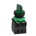 Schneider Electric Knob Selector Switch SPDT Illuminated 3 Positions 22mm Cutout Diameter Harmony XB5 Series XB5AK133B5
