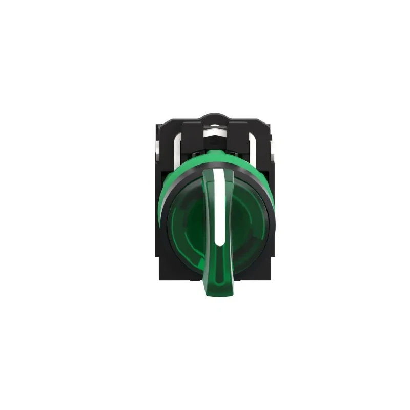 Schneider Electric Knob Selector Switch SPDT Illuminated 3 Positions 22mm Cutout Diameter Harmony XB5 Series XB5AK133B5