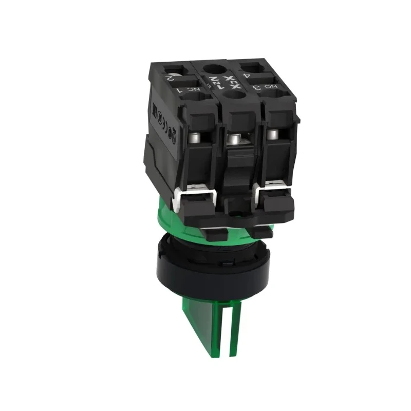 Schneider Electric Knob Selector Switch SPDT Illuminated 3 Positions 22mm Cutout Diameter Harmony XB5 Series XB5AK133B5