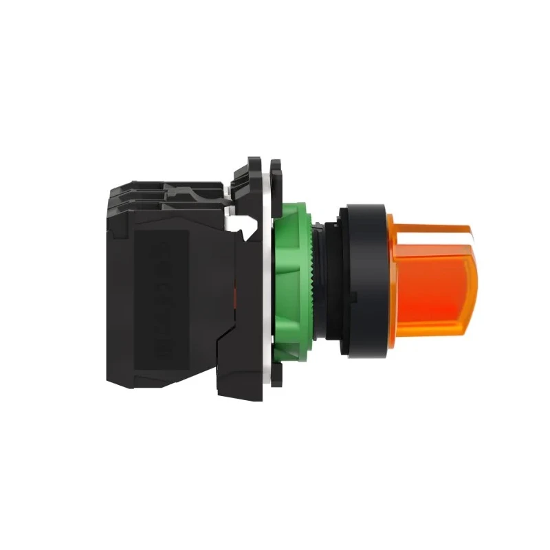 Schneider Electric Knob Selector Switch SPDT 22 mm Cutout Diameter Illuminated 2 Positions XB5AK125B5