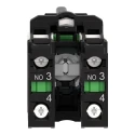 Schneider Electric Industrial 3-Position Slow Break Key Switch 2 NO 10A Screw Terminal IP66 IP69K IP67 IP69 455 Key XB5AG33