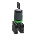 Schneider Electric Industrial 3-Position Slow Break Key Switch 2 NO 10A Screw Terminal IP66 IP69K IP67 IP69 455 Key XB5AG33