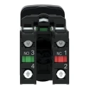 Schneider Electric Harmony XB5 Series Push Button Switch, Slow Break, Panel Mount, 22 mm Cutout, SPDT XB5AL73415