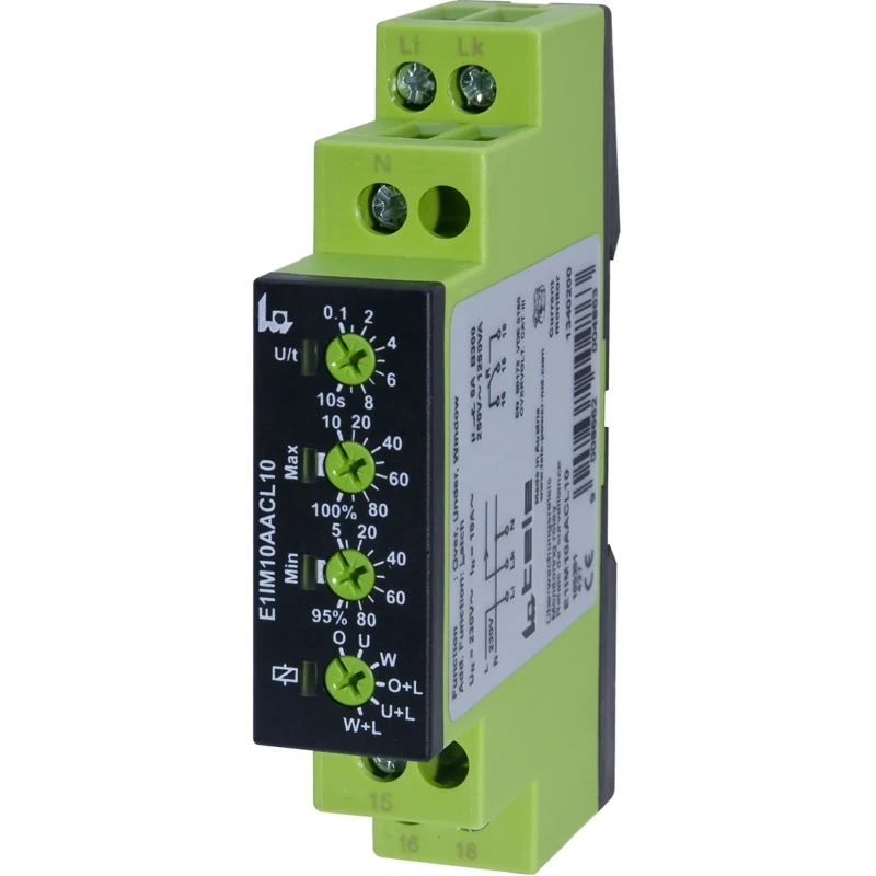 Tele Monitoring Relay, 1 Phase, SPDT Contact, DIN Rail Mount, 230V AC, 10A Relay Contact Current E1IM10AACL10 230V AC
