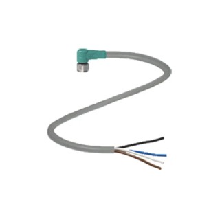 Pepperl + Fuchs Female 4 Way Right Angle to Unterminated Sensor Actuator Cable 2m V31-WM-2M-PUR