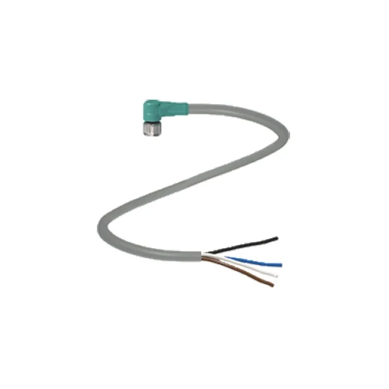 Pepperl + Fuchs Female 4 Way Right Angle to Unterminated Sensor Actuator Cable 2m V31-WM-2M-PUR