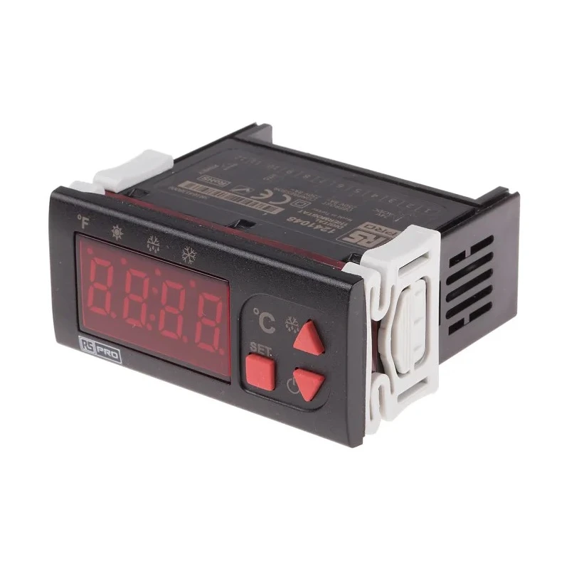 RS PRO Panel Mount On-Off Temperature Controller 1 Input, 2 Output Relay 24V AC/DC 124-1048
