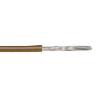 Alpha Wire Hookup Wire PVC Series Brown, 18 AWG, 16/0.25 mm Core Strands, 305 m, Tinned Copper, Flame Retardant 3055 BR001