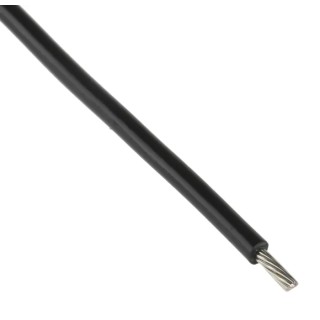 Alpha Wire Hookup Wire PVC Series Black, 20 AWG, 10/0.25 mm Core Strands, 305 m, 300V, Flame Retardant, UL 3053 BK001