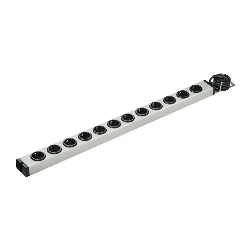 Bodo Ehmann 12 Gang Extension Lead, Type F German Schuko Socket, 16A, 250V, 1.5m Cable 0600X00122031