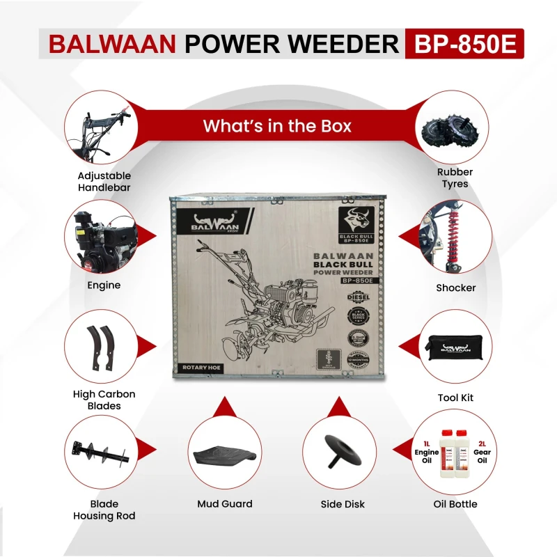 Buy Balwaan BP-850E Black Bull Weeder at Lowest Prices