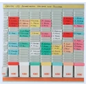 Nobo Yearly Slotted Wall Planner 800mm Width x 660mm Height 43038490
