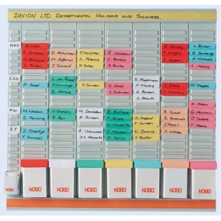 Nobo Yearly Slotted Wall Planner 800mm Width x 660mm Height 43038490