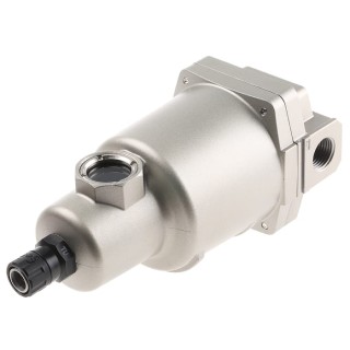 SMC Pneumatic Separator G 1/2 Port Size 1500 L/min Flow Rate 0.15 MPa to 1.5 MPa Operating Pressure AMG350C-F04D