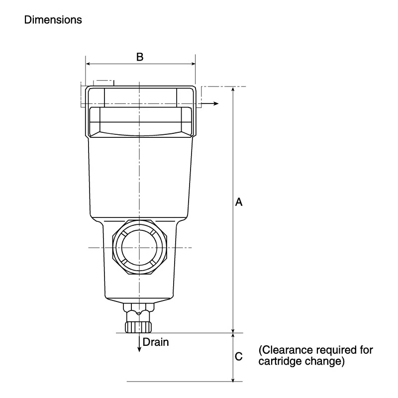 SMC Pneumatic Separator G 1/2 Port Size 1500 L/min Flow Rate 0.15 MPa to 1.5 MPa Operating Pressure AMG350C-F04D