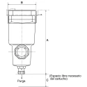 SMC Pneumatic Separator G 1/2 Port Size 1500 L/min Flow Rate 0.15 MPa to 1.5 MPa Operating Pressure AMG350C-F04D