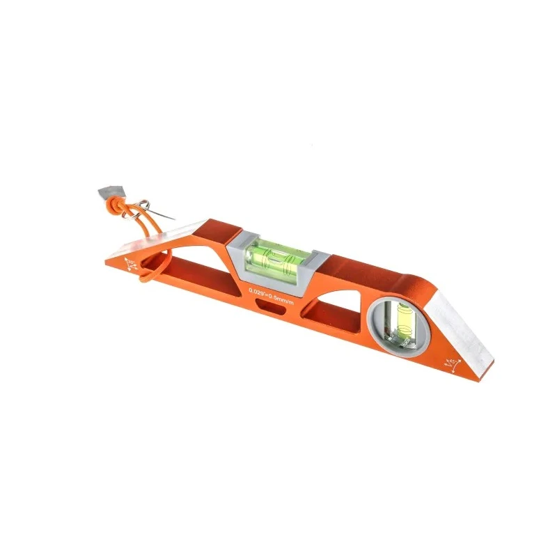 Bahco Aluminium Magnetic Straight Spirit Level 250mm with 2 Vials ±0.5 mm/m Accuracy TAH466-250