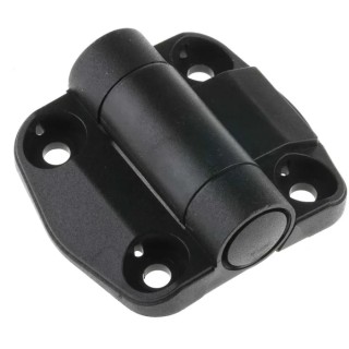 RS PRO Thermoplastic Detent Hinge with Fixed Pin, Screw Fixing, Matt Finish, 57mm x 51mm 124-1907