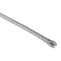 TE Connectivity Expandable Braided Tin Plated Copper Silver Cable Sleeve 10m Length 5 mm Diameter RAY-101-3.0(10)CK0610