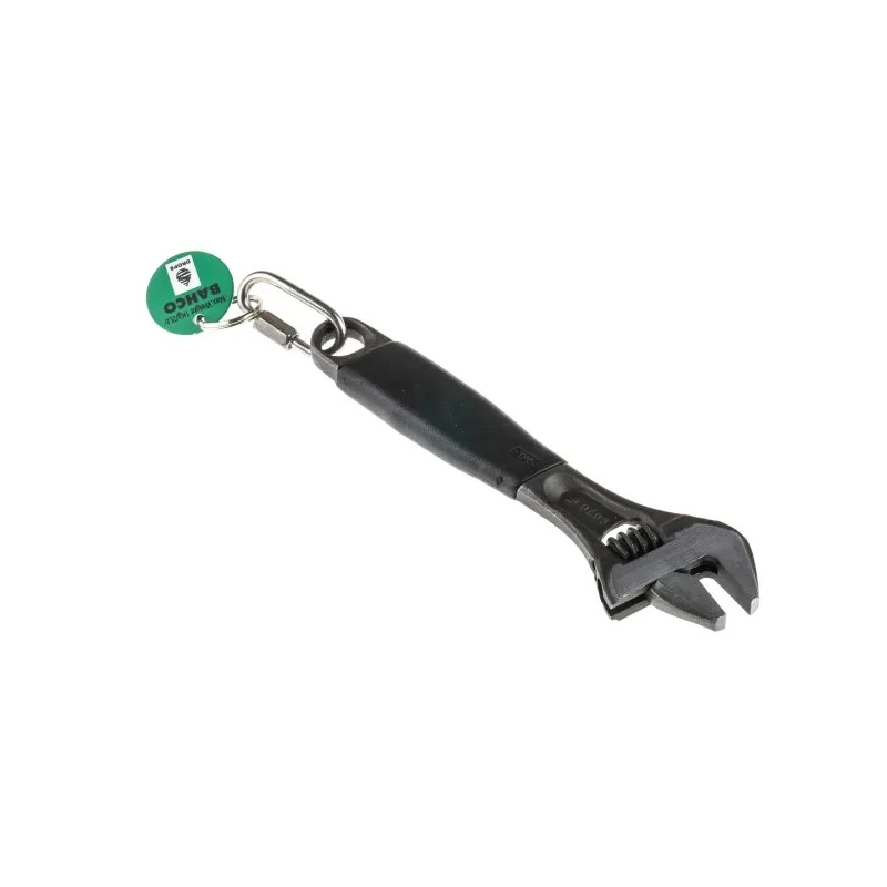 Bahco Adjustable Spanner 20 mm Jaw Capacity, 158mm Overall Length, Rubber Grip Handle TAH9070