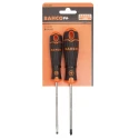 Bahco Phillips and Slotted Standard Screwdriver Set 2-Piece B219.002