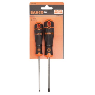 Bahco Phillips and Slotted Standard Screwdriver Set 2-Piece B219.002