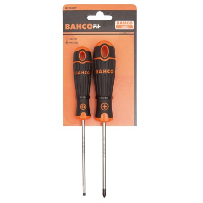 Bahco Phillips and Slotted Standard Screwdriver Set 2-Piece B219.002