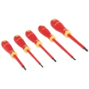 Bahco Phillips and Slotted Insulated Screwdriver Set 5-Piece, IEC 60900, VDE Approved, 1000 V, B220.005
