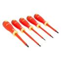 Bahco Phillips and Slotted Insulated Screwdriver Set 5-Piece, IEC 60900, VDE Approved, 1000 V, B220.005