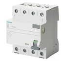 Siemens Residual Current Circuit Breaker 40A 4-Pole 30mA Type A 0.8kA 400V AC 5SV3344-6KK01