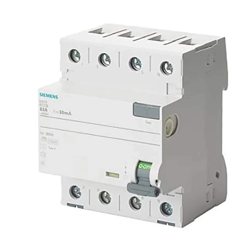 Siemens Residual Current Circuit Breaker 40A 4-Pole 30mA Type A 0.8kA 400V AC 5SV3344-6KK01