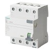 Siemens Residual Current Circuit Breaker 40A 4-Pole 30mA Type A 0.8kA 400V AC 5SV3344-6KK01