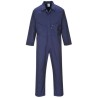 RS PRO Navy Reusable Overall Coverall 46 in Chest Size, Size M, Cotton Polyester Fabric 124-8238