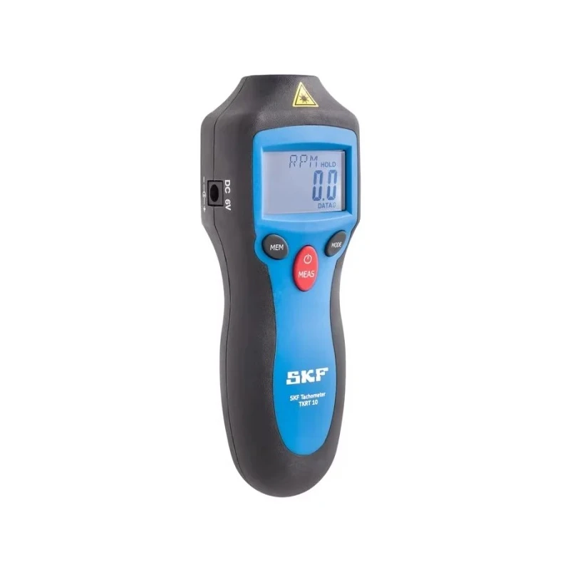SKF Digital Tachometer with Best Accuracy ±0.05% LCD Display 99999rpm TKRT 10