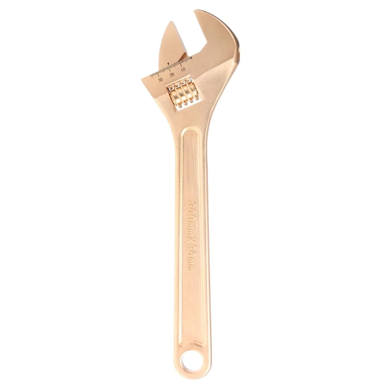 Bahco Adjustable Wrench 36 mm Jaw Capacity 300 mm Overall Length Metal Handle Non-Sparking NSB001-300