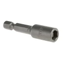 RS Pro Hex Socket Screwdriver Bit, 6.35 mm Drive Size, 7 mm Tip Size, 50 mm Overall Length, Magnetic 1-Piece 125-0402