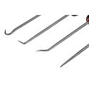 RS PRO 4 Piece Hook & Pick Set Ergonomic Screwdriver Style Handles Stainless Steel Blades 125-0935