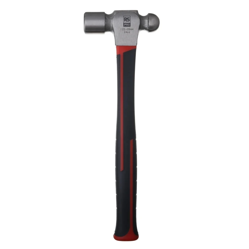 RS PRO Carbon Steel Head Ball-Pein Hammer with Fibreglass Handle, 24 oz 125-0944