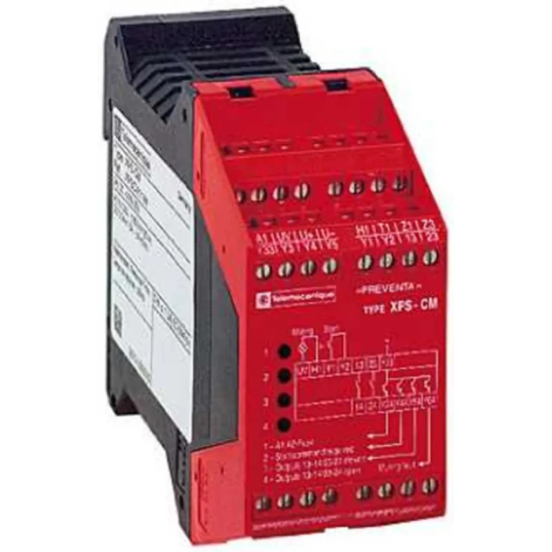 Schneider Electric Preventa 24V DC Safety Relay Manual Reset DIN Rail Mount Screw Terminals IP40 IP20 XPSCM1144P