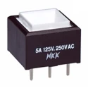 NKK Switches UB Series Push Button Switch, Latching, PCB Mount, SPDT, 30 V dc, 250 V ac, Cap Actuator Style UB16SKW03N
