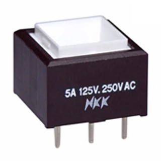 NKK Switches UB Series Push Button Switch, Latching, PCB Mount, SPDT, 30 V dc, 250 V ac, Cap Actuator Style UB16SKW03N