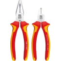 RS PRO 2-Piece Long Nose Plier Plier Set Insulated VDE Approved Combination Pliers, Cutters Turkey 125-3094