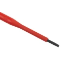RS PRO Insulated Slotted Screwdriver 75 mm Blade VDE/1000V Approved Plastic Handle Molybdenum Chrome Vanadium Steel 125-3078