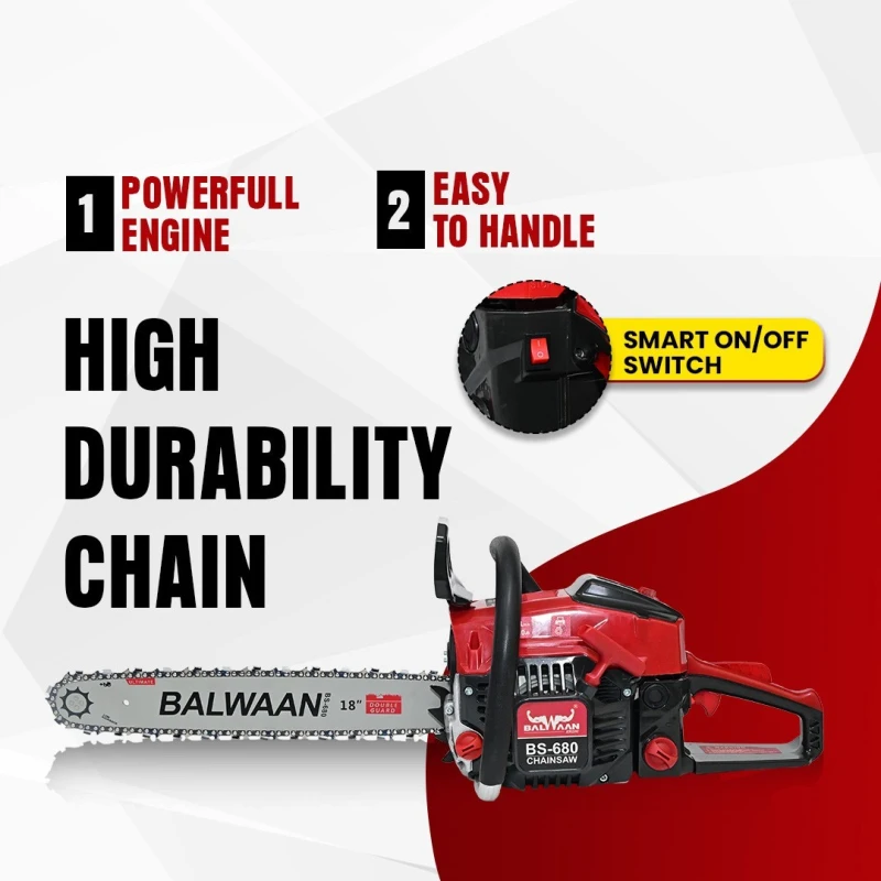 Shop Balwaan BS-680 Ultimate Chainsaw 68cc at Lowest Prices