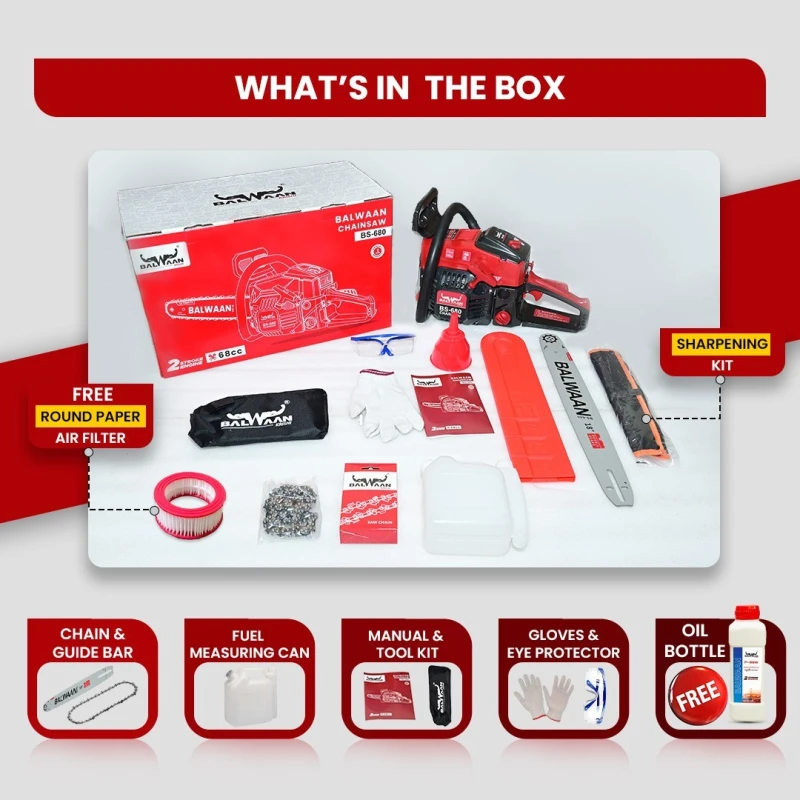 Shop Balwaan BS-680 Ultimate Chainsaw 68cc at Lowest Prices