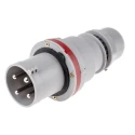 Scame Optima IP44 Red Cable Mount 3P+PE Straight Industrial Power Connector 63A 415V IP44 